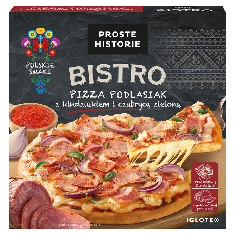 PROSTE HISTORIE BISTRO Pizza Podlasiak z kindziukiem i czubrycą
