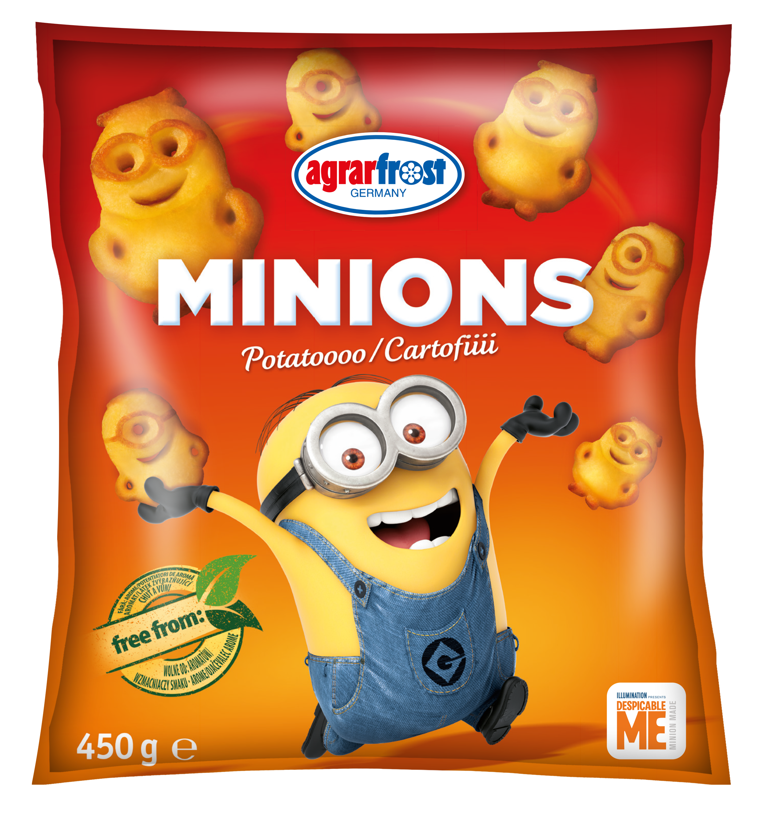 AGRAR FROST Ciasto ziemniaczane w kształcie minionków