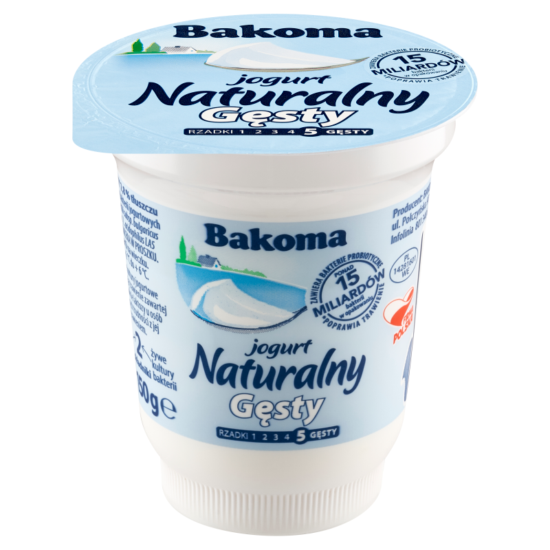 BAKOMA Jogurt naturalny gęsty frisco.pl