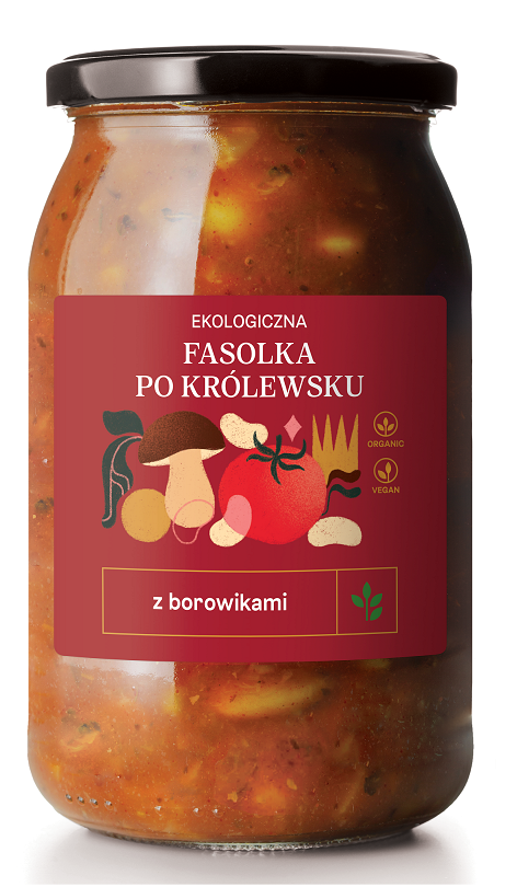 DELIKATNA Fasolka po królewsku z borowikami BIO