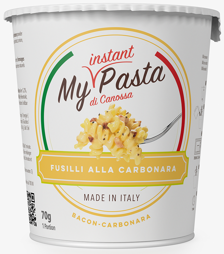 MY INSTANT PASTA di Canossa Makaron fusilli w sosie Carbonara (z boczkiem)
