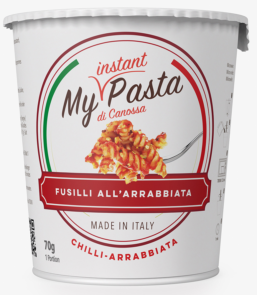 MY INSTANT PASTA di Canossa Makaron fusilli w sosie Arrabbiata (z chilli)