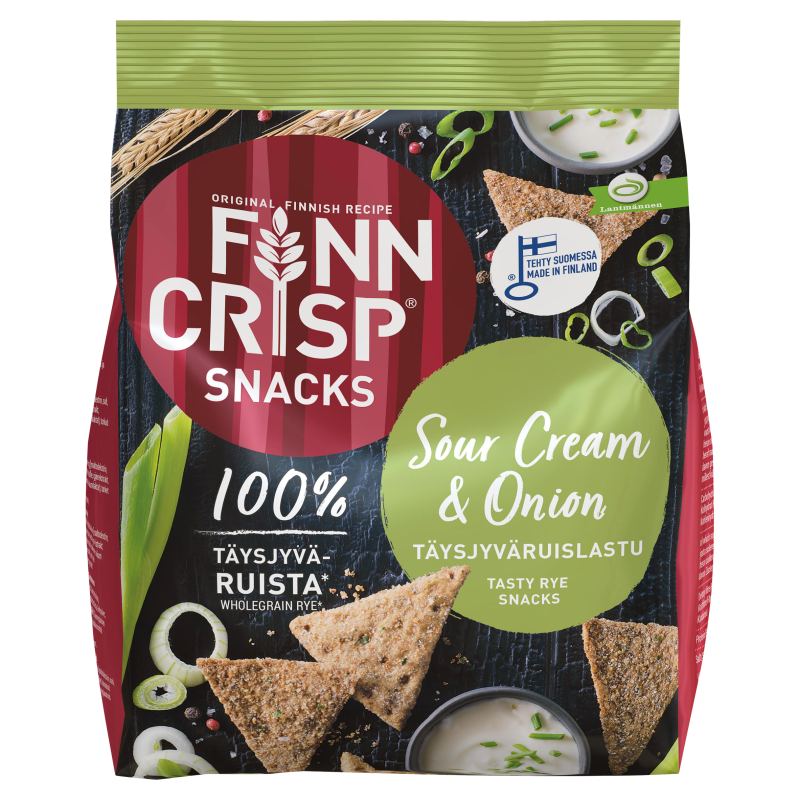FINN CRISP Snacks Sour Cream & Onion