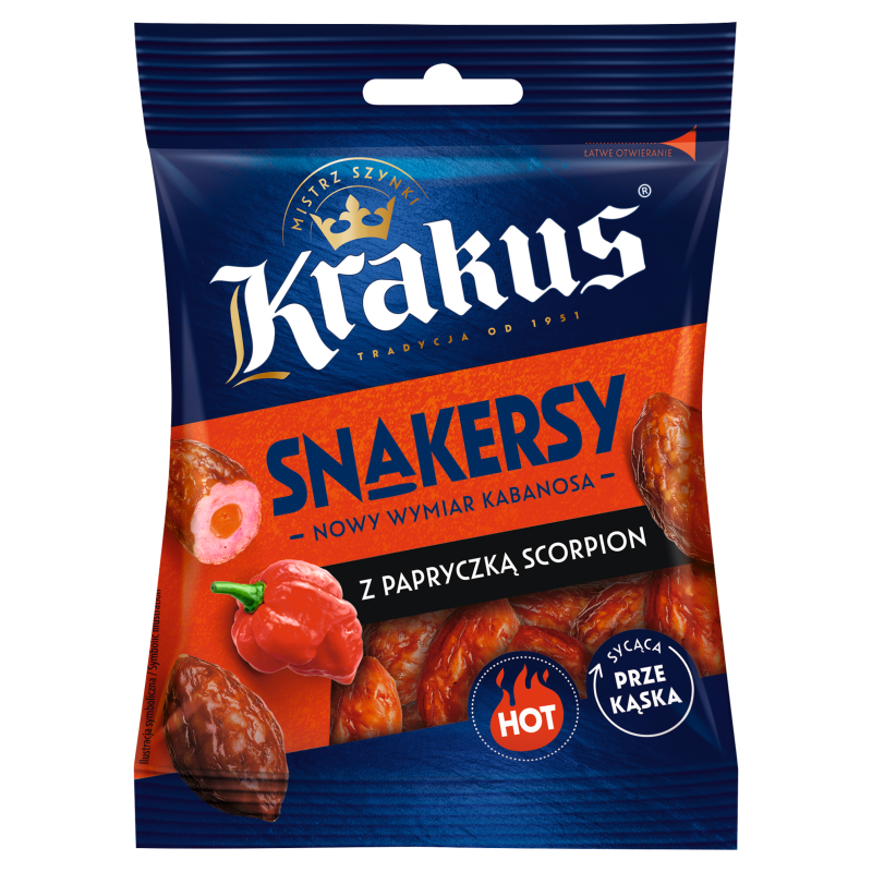KRAKUS. Snakersy paprykowe