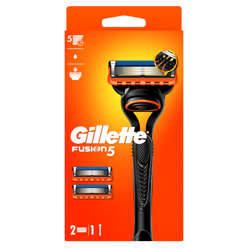 GILLETTE Fusion Maszynka do golenia dla mężczyzn - 2 Ostrza