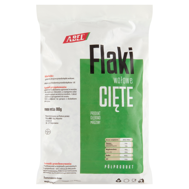 ABEL Flaki wołowe cięte - półprodukt