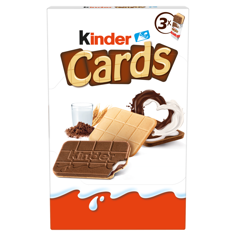 KINDER Cards Wafel wypełniony mlecznym i kakaowym nadzieniem frisco.pl