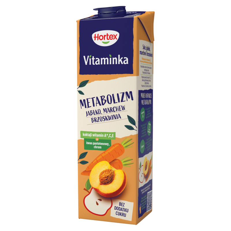HORTEX VITAMINKA Sok marchwiowo-jabłkowo-brzoskwiniowy