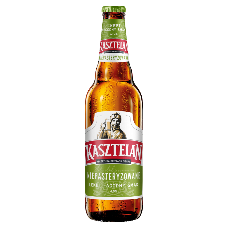 KASZTELAN Niepasteryzowane Piwo (cena zawiera 1 zł kaucji za butelkę)