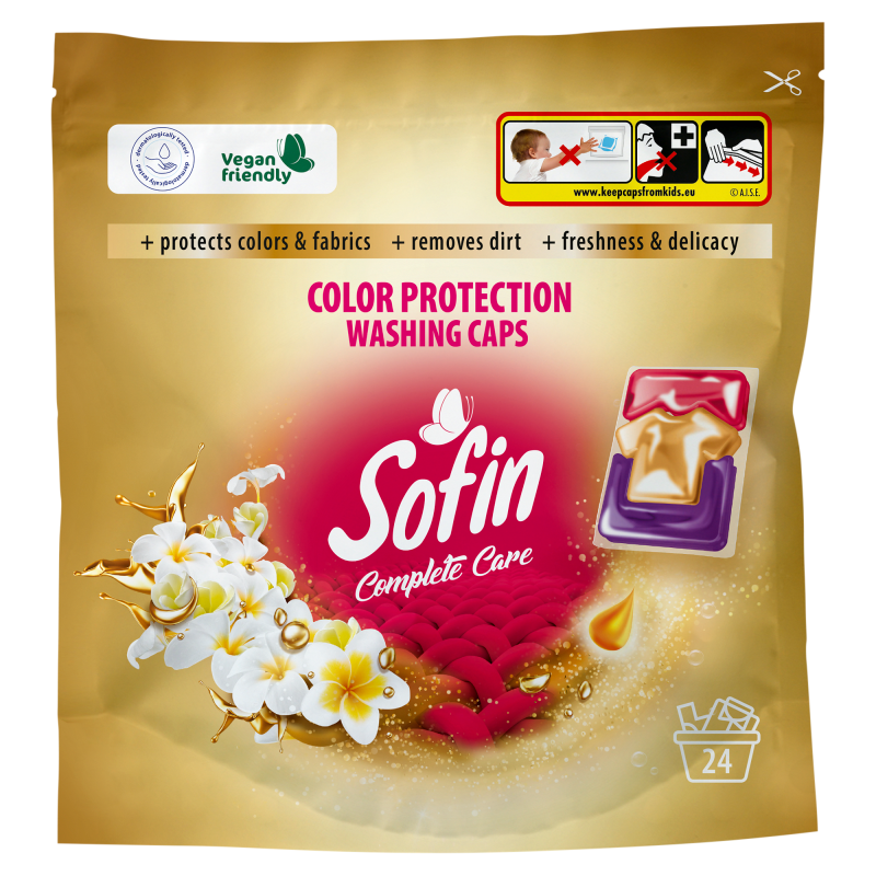 SOFIN Complete Care & Color Protection Kapsułki do prania tkanin kolorowych 24 szt. frisco.pl