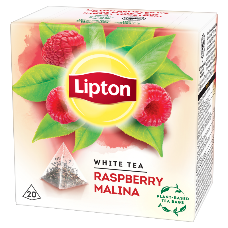 LIPTON Herbata biała aromatyzowana Malina 20 piramidek frisco.pl