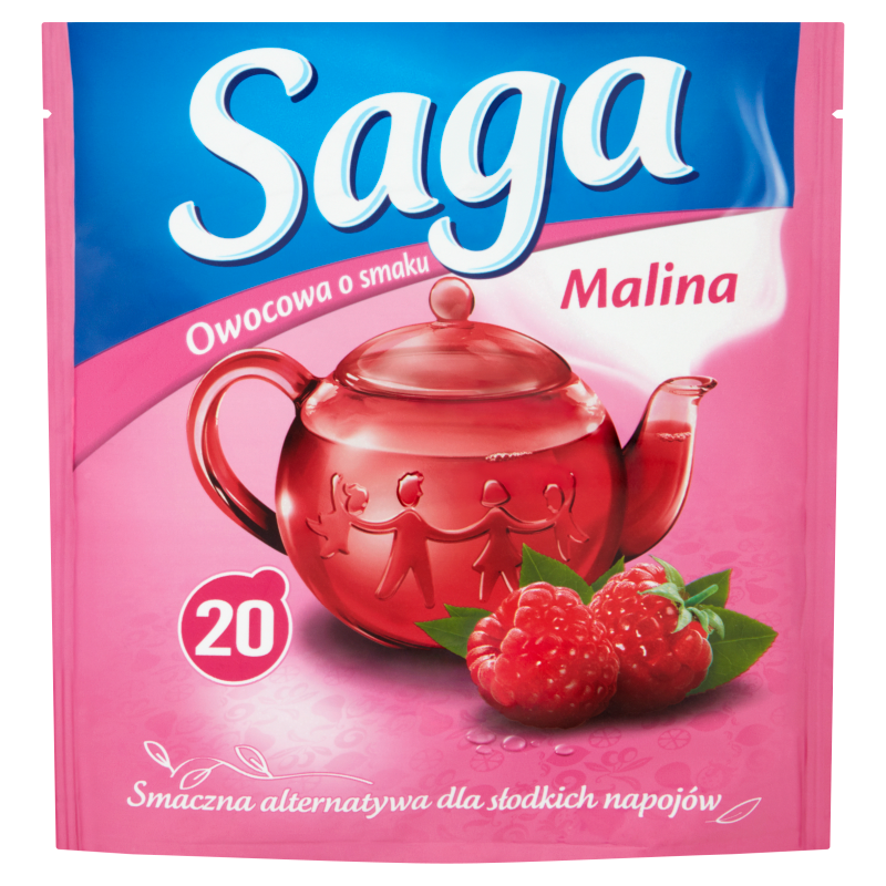 SAGA Herbata owocowa - malina 20 torebek ex. frisco.pl