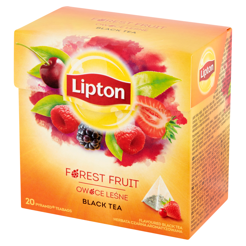 LIPTON Herbata czarna aromatyzowana Owoce Leśne 20 piramidek frisco.pl