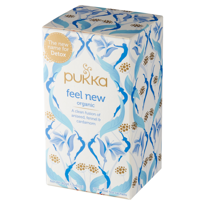 PUKKA Feel New Herbata ziołowa z anyżem, koprem włoskim i kardamonem BIO 20 torebek (saszetki)