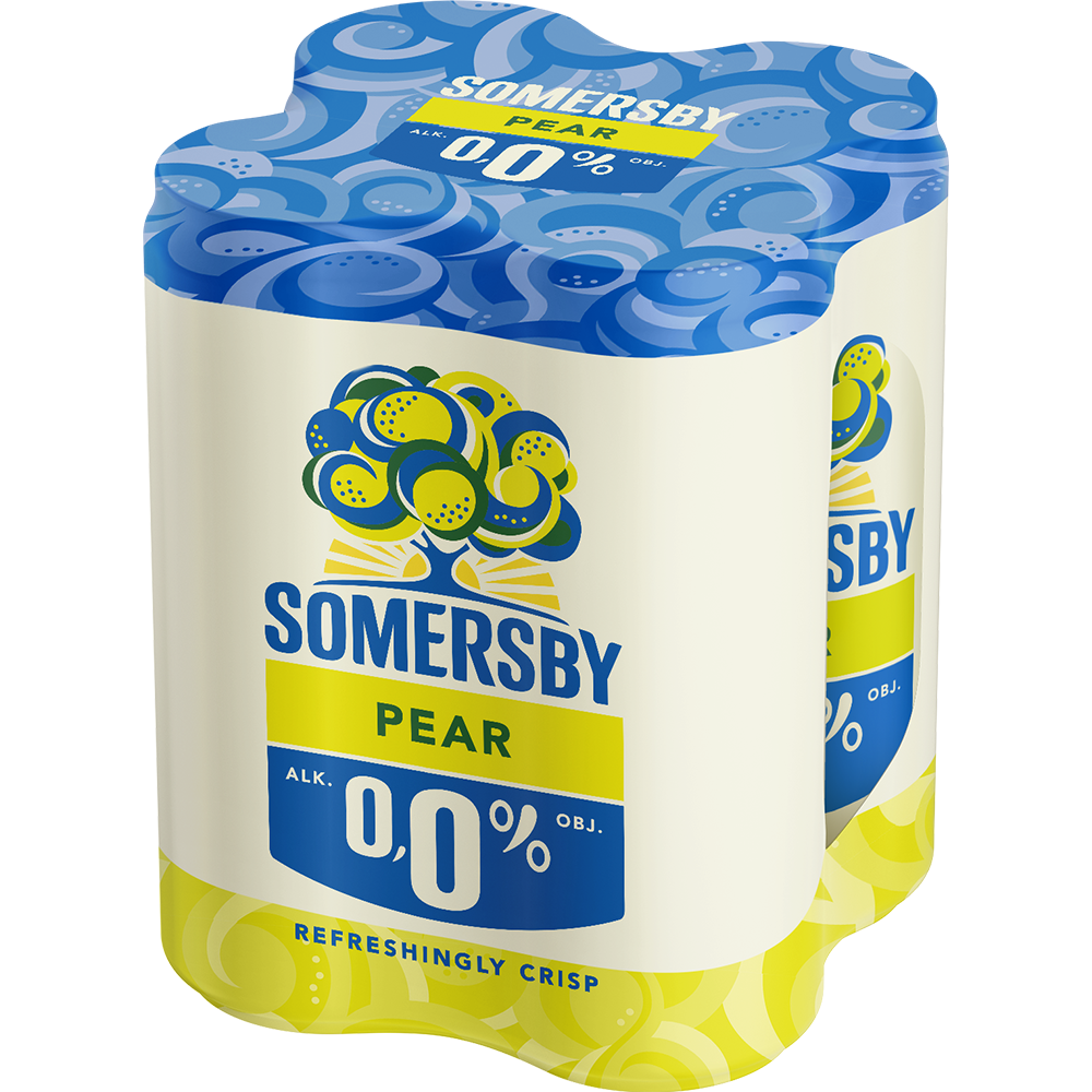 SOMERSBY PEAR Napój piwny bezalkoholowy o smaku gruszki 4x330ml (puszka)