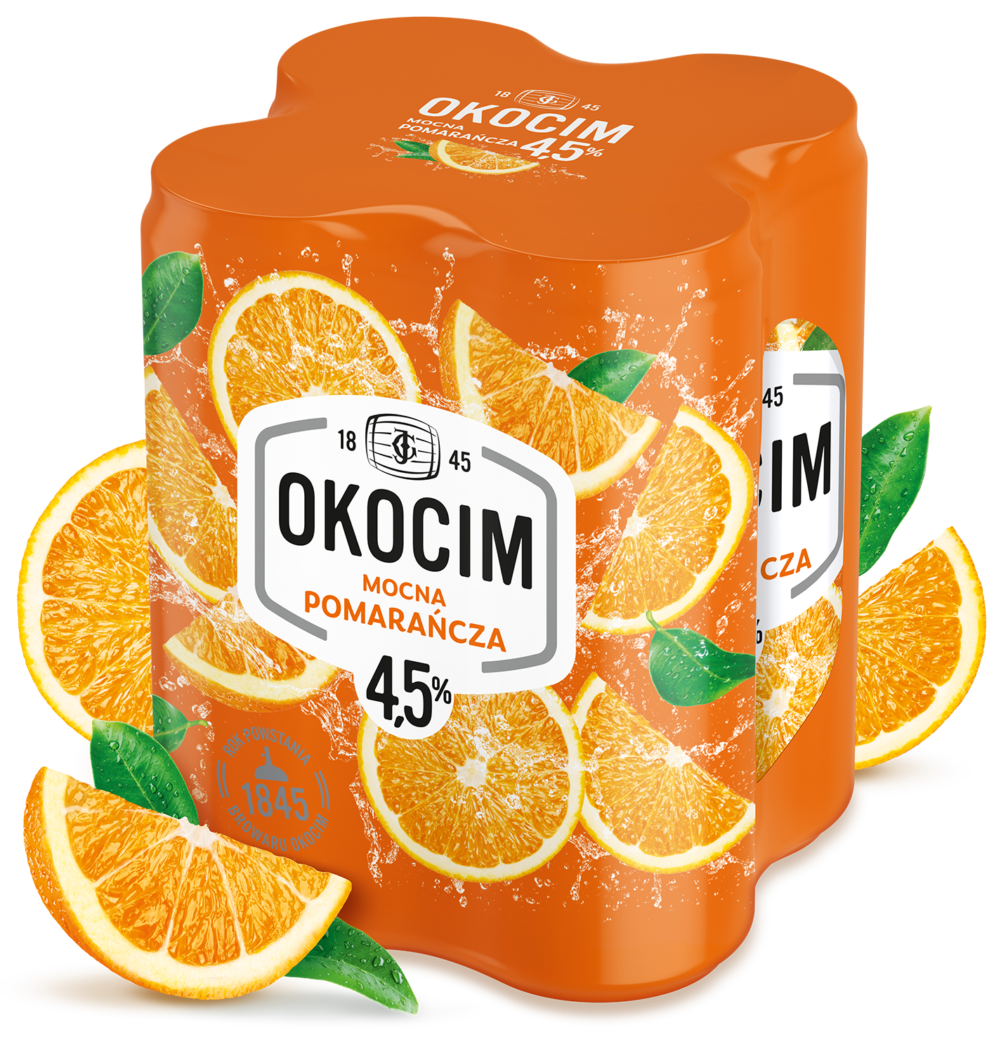 OKOCIM MOCNA POMARAŃCZA Piwo 4x500ml (puszka)