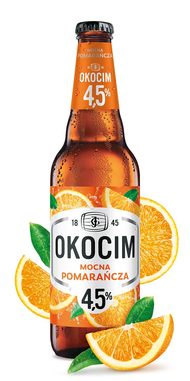 OKOCIM MOCNA POMARAŃCZA Piwo (cena zawiera 1 zł kaucji za butelkę)