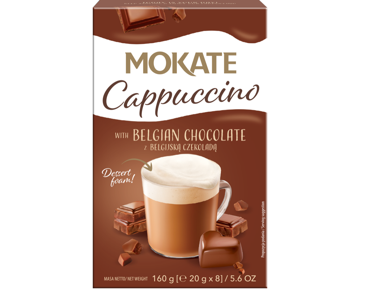 MOKATE Cappuccino z Belgijską Czekoladą (8 saszetek)