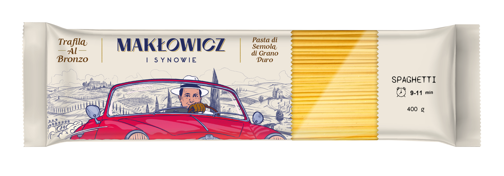 MAKŁOWICZ I SYNOWIE Makaron Spaghetti (z semoliny z pszenicy durum)