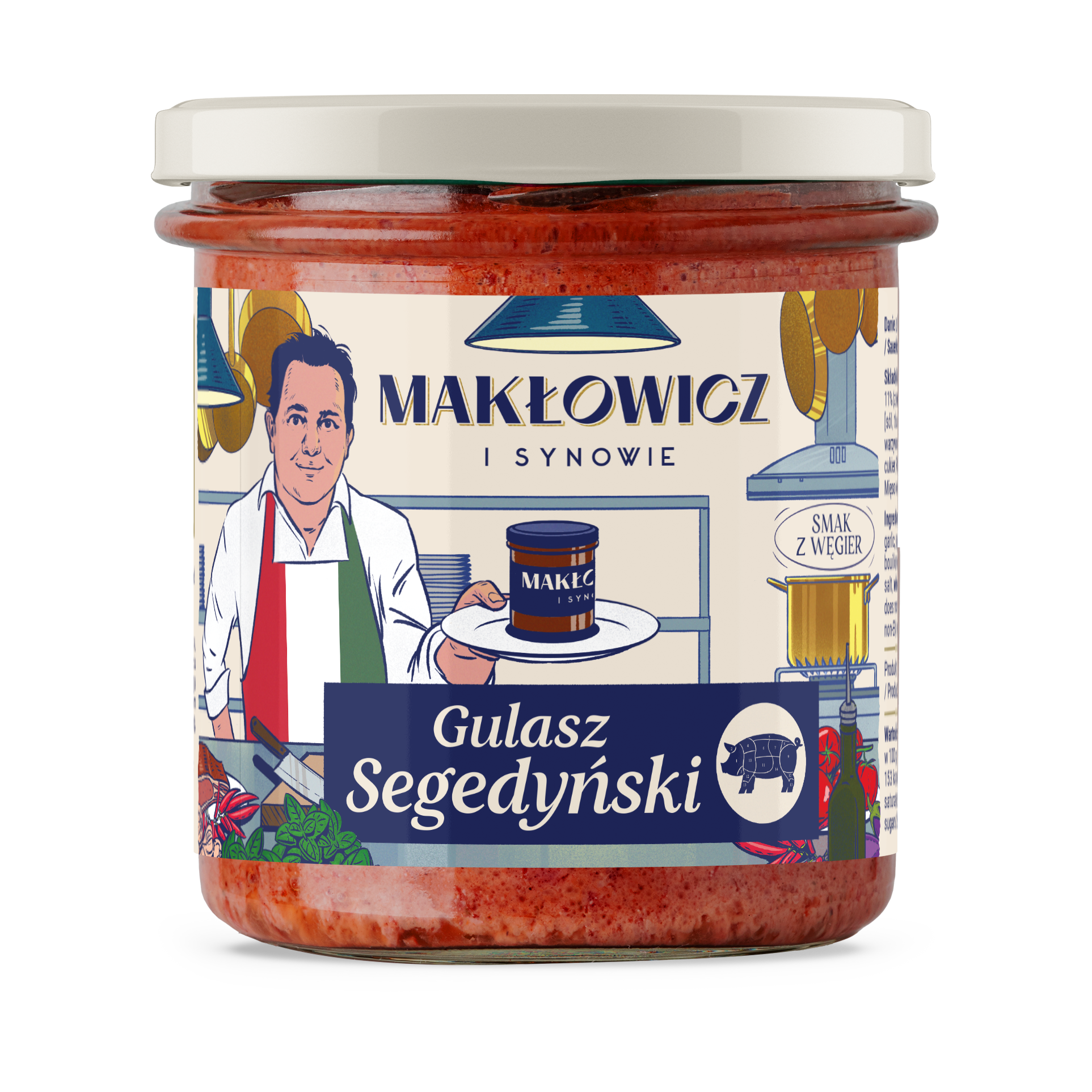 MAKŁOWICZ I SYNOWIE Gulasz segedyński (węgierski gulasz wieprzowy z kapustą kiszoną)