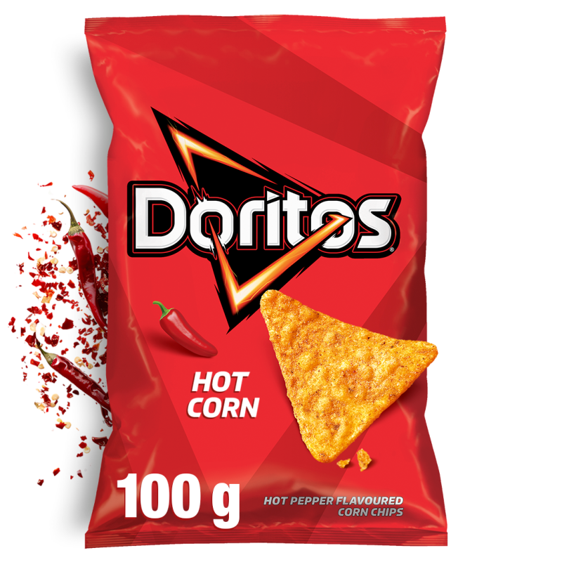 DORITOS Hot Corn Chipsy kukurydziane o smaku ostrej papryki frisco.pl