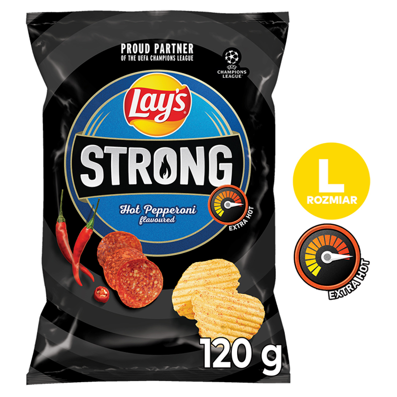 LAY'S Chipsy ziemniaczane karbowane o smaku pikantnego pepperoni frisco.pl
