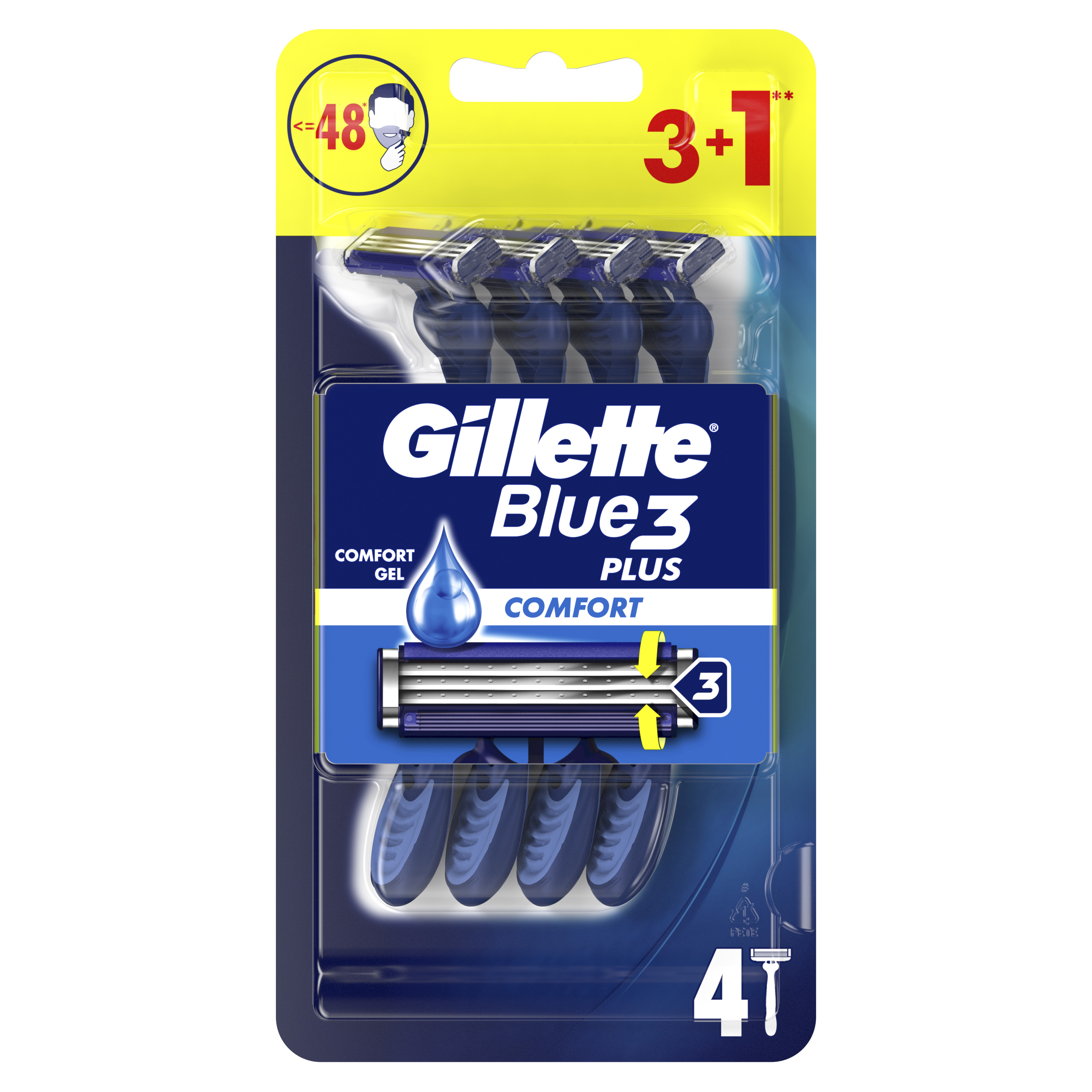 GILLETTE Blue3 Comfort Maszynki jednorazowe do golenia 3+1 frisco.pl