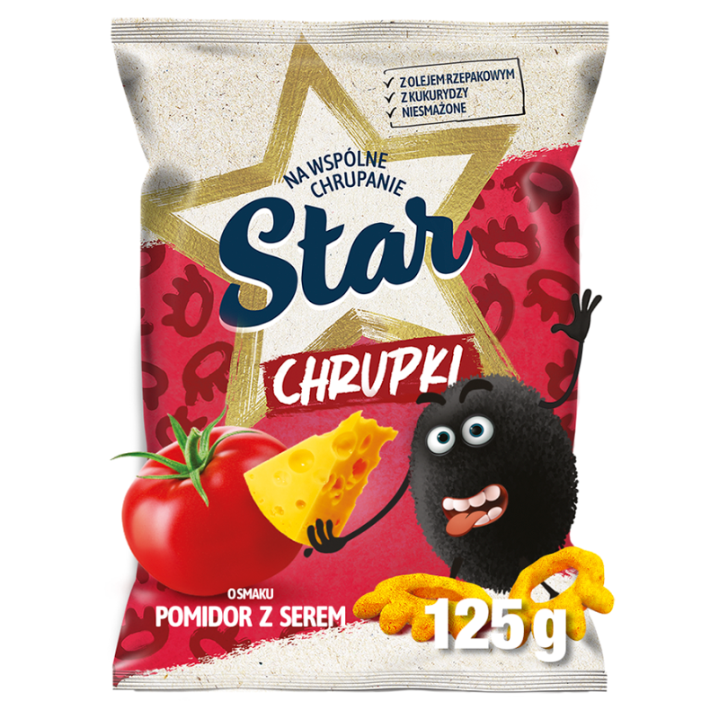STAR Chrupki kukurydziane o smaku pomidora z serem