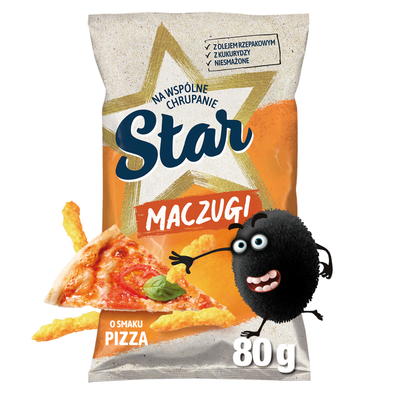 STAR Maczugi Chrupki kukurydziane o smaku pizzy