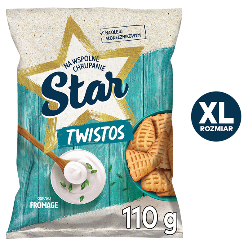TWISTOS Chrupki ziemniaczane o smaku śmietankowym