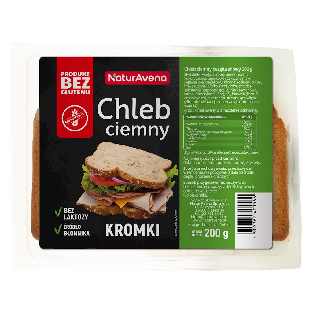 NATURAVENA Chleb ciemny bezglutenowy