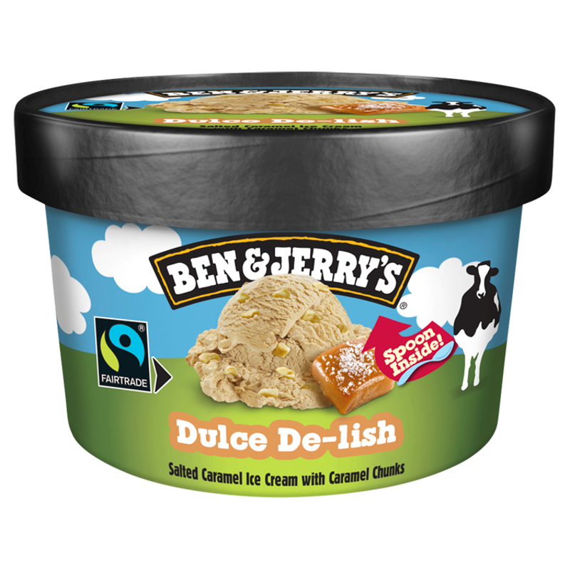 BEN&JERRY'S Dulce De-lish Lody o smaku solonego karmelu z kawałkami karmelu