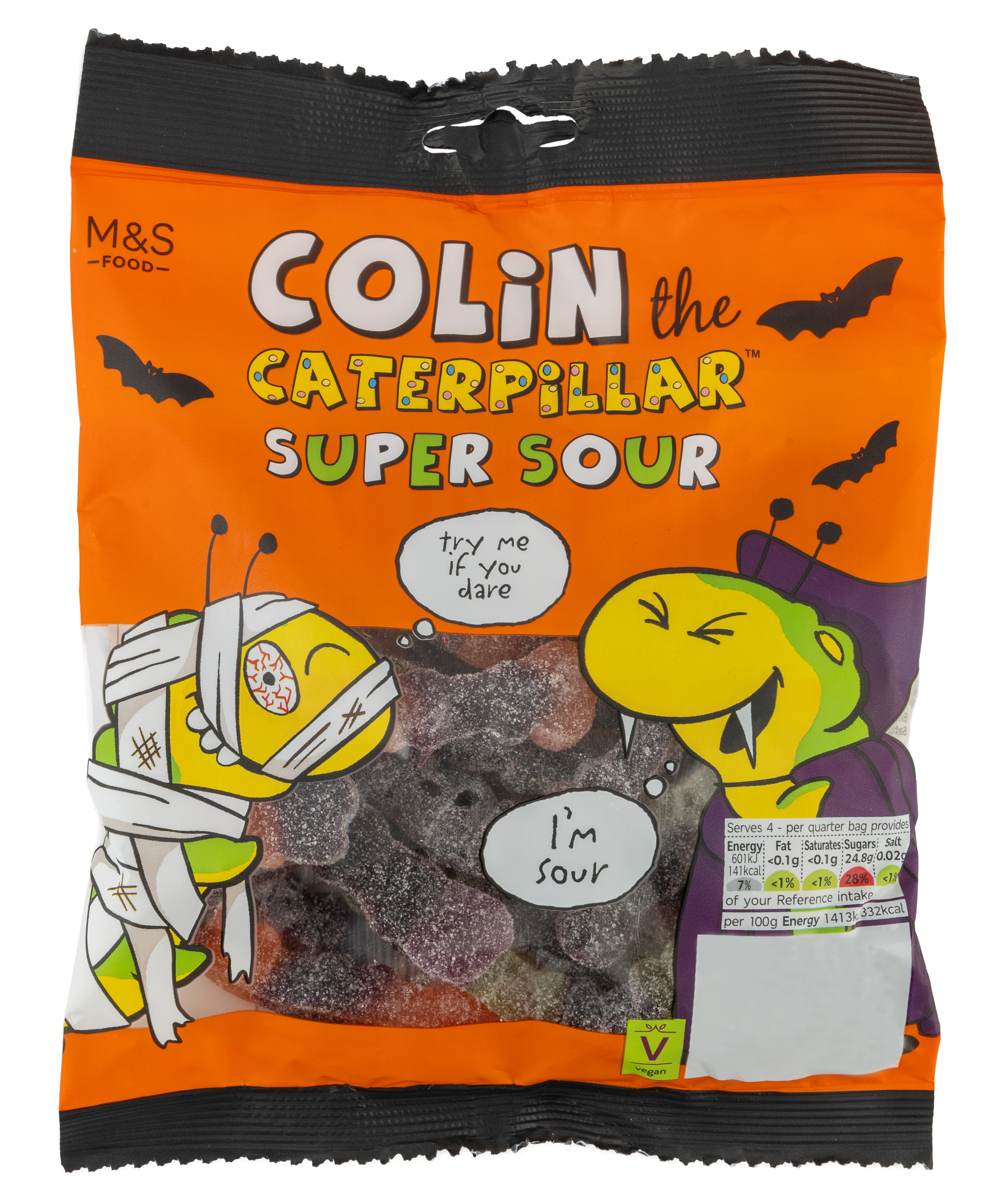 MARKS & SPENCER Gumy o smaku owocowym Colin the Caterpillar