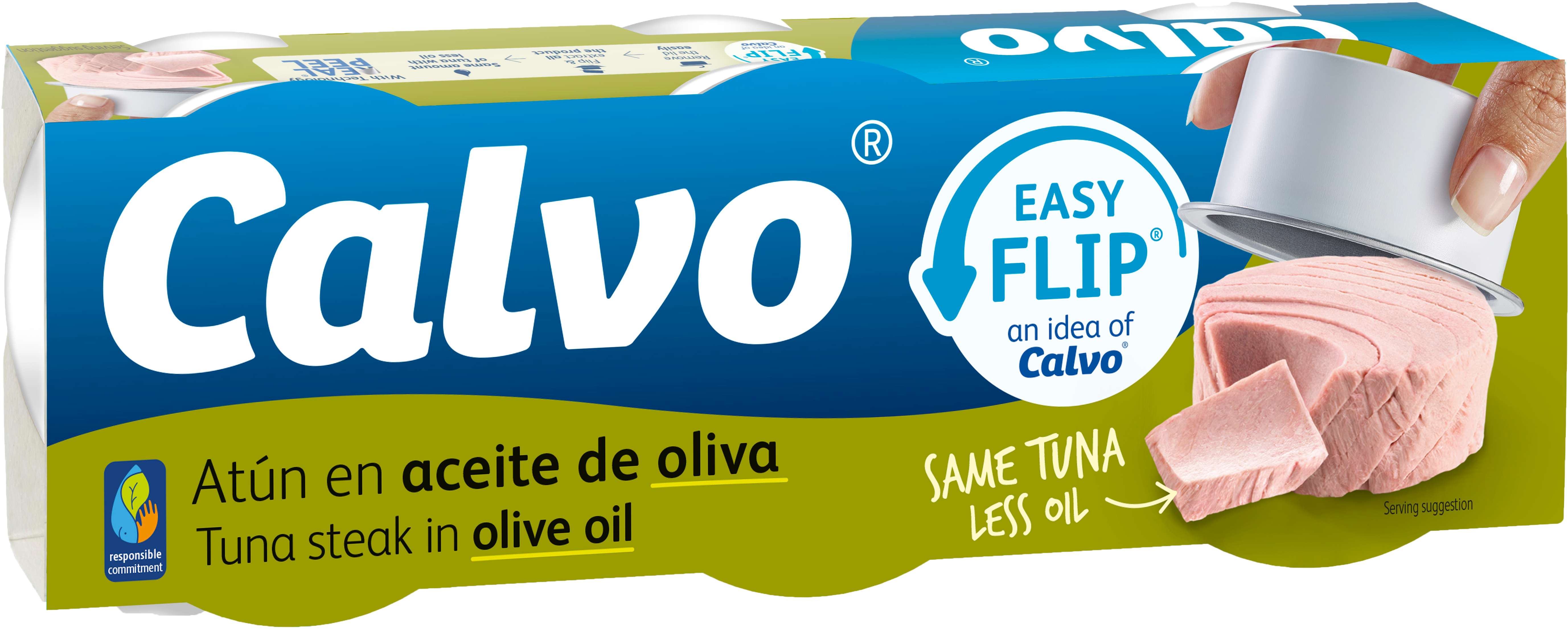 CALVO Tuńczyk w oliwie z oliwek 3x65g