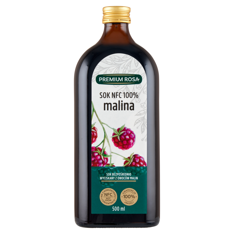 PREMIUM ROSA Sok bezpośrednio wyciskany z owoców malin 100%
