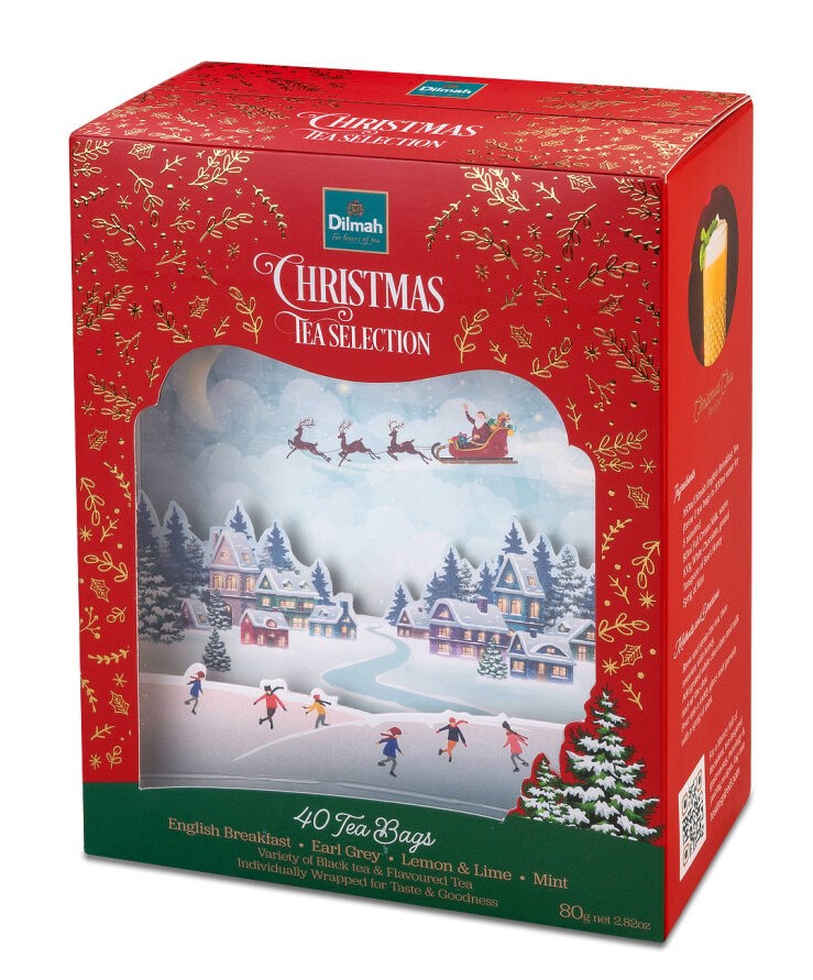 DILMAH Christmas Tea Selection zestaw herbat 40 torebek (saszetki)