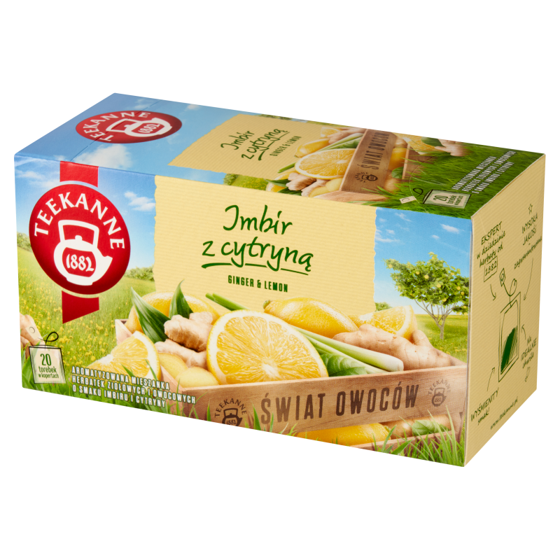 TEEKANNE World of Fruits Herbata owocowa Imbir&Cytryna 20 torebek (saszetki) frisco.pl