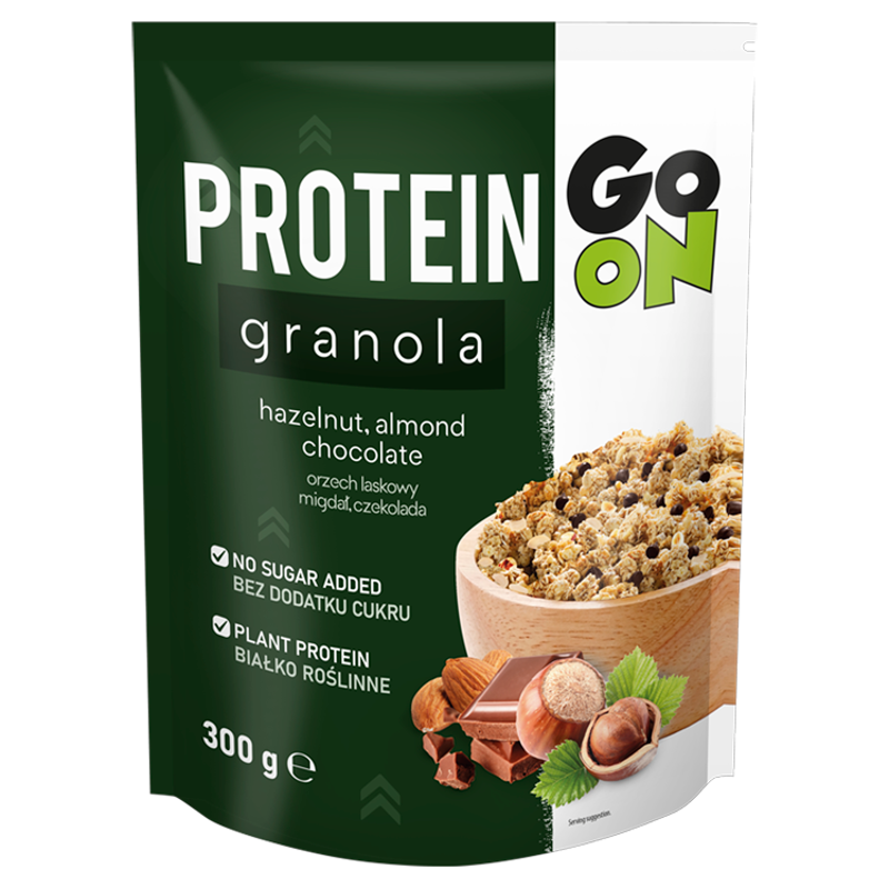 SANTE GO ON! Granola Proteinowa orzech laskowy migdał czekolada frisco.pl