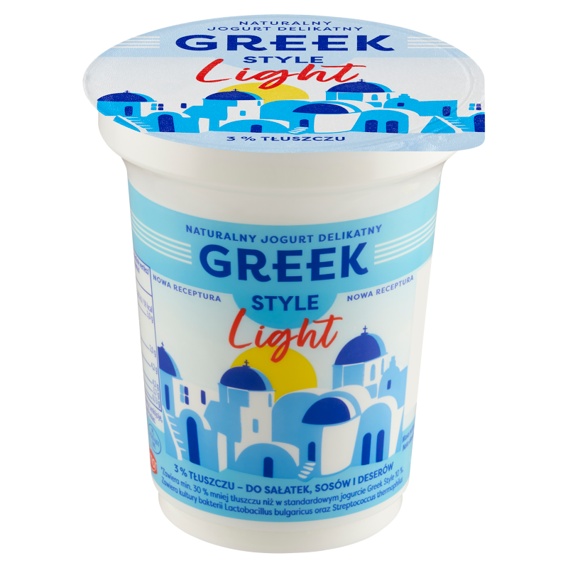 GREEK STYLE Jogurt naturalny typu greckiego light (tł. 3,5%) frisco.pl