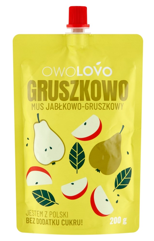 OWOLOVO Mus jabłkowo gruszkowy