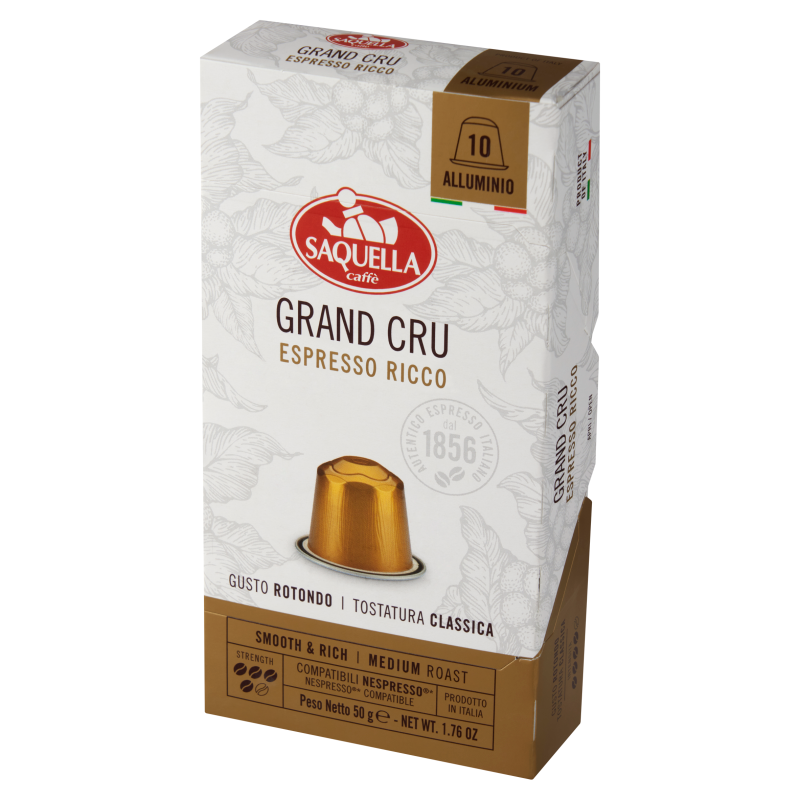 SAQUELLA Gran Cru Espresso Rico Kawa w kapsułkach (10 kapsułek)
