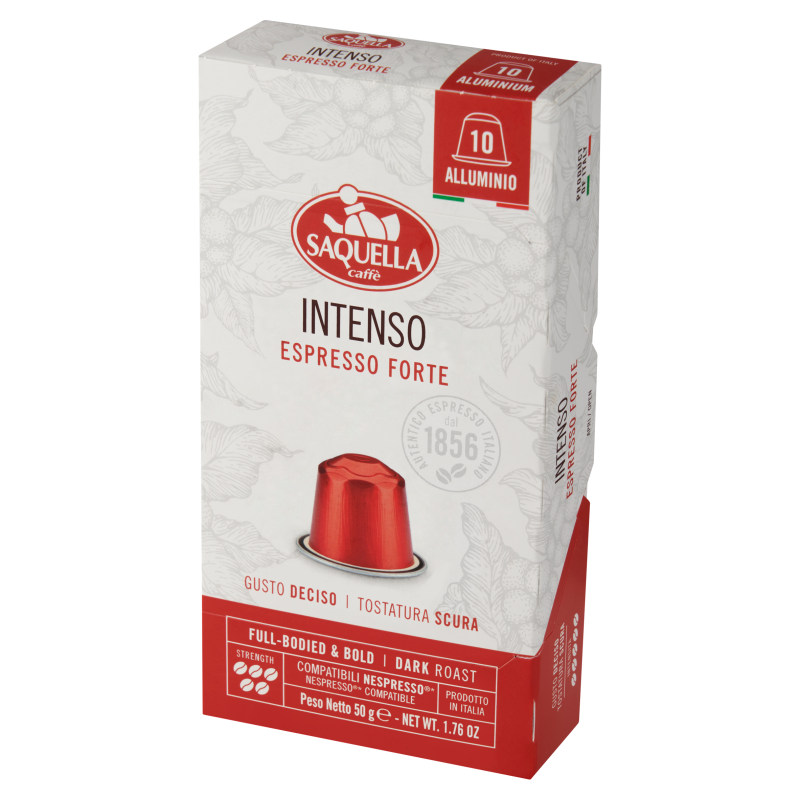 SAQUELLA Intenso Espresso Forte Kawa w kapsułkach (10 kapsułek)