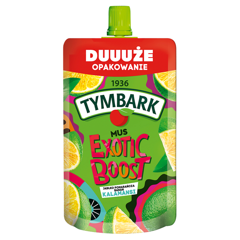 TYMBARK Mus Exotic Boost kalamansi jabłko pomarańcza banan frisco.pl