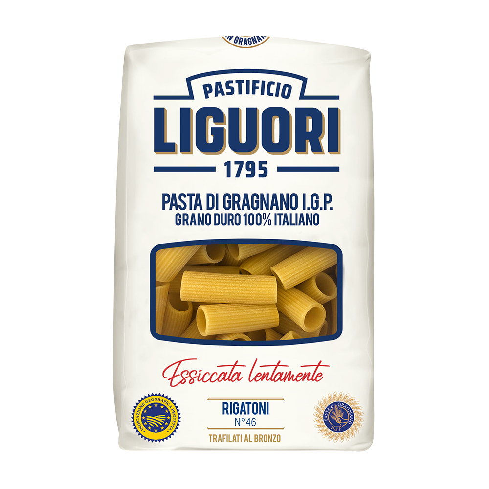 LIGUORI Makaron Rigatoni IGP (z pszenicy durum)