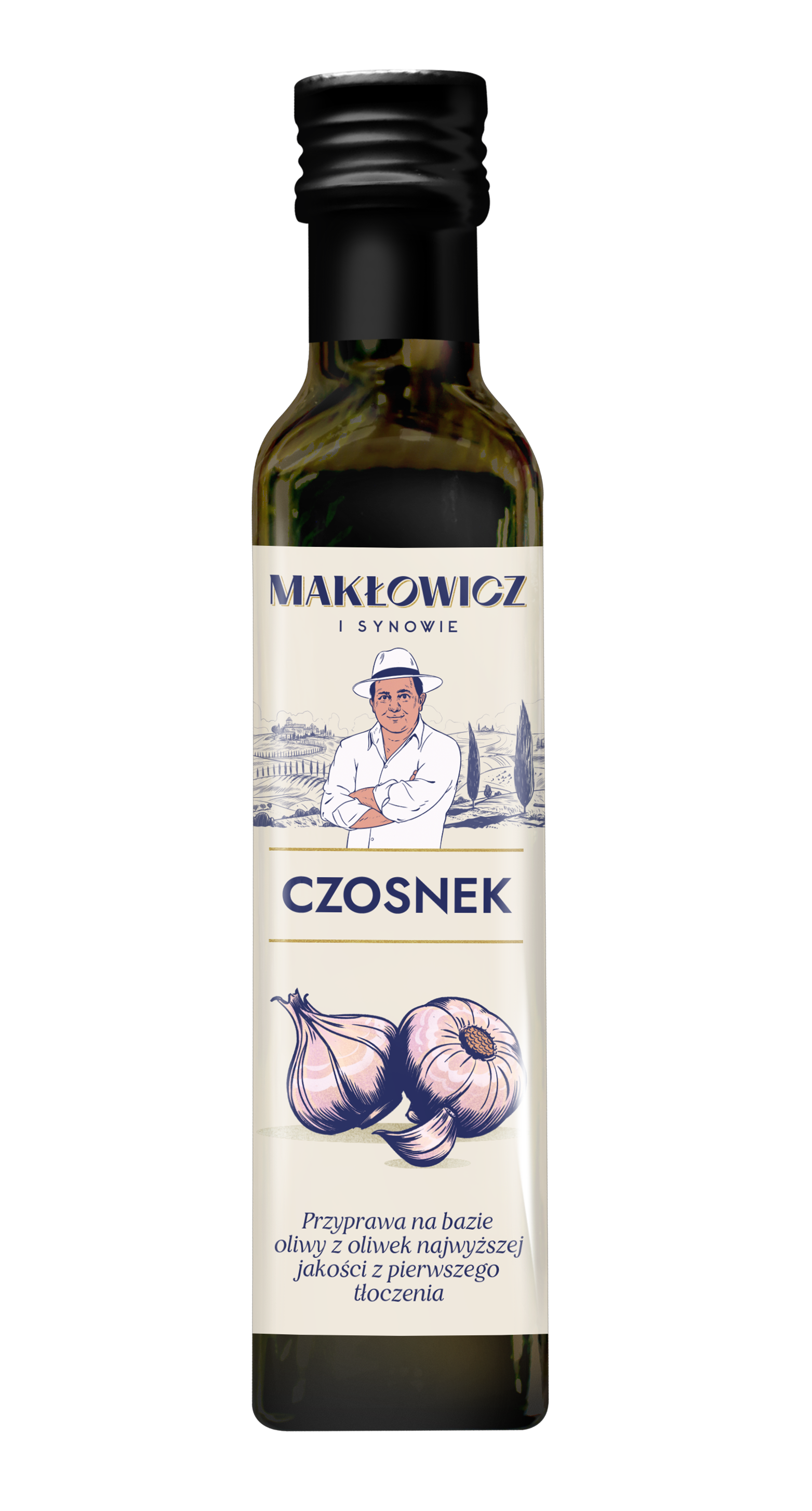 MAKŁOWICZ I SYNOWIE Oliwa z oliwek z dodatkiem czosnku