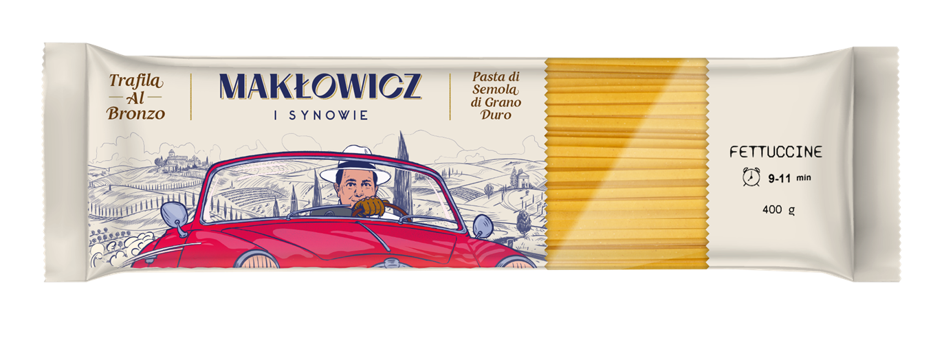 MAKŁOWICZ I SYNOWIE Makaron Fettuccine (z semoliny z pszenicy durum)