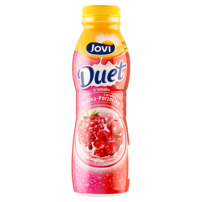 JOVI Duet Napój jogurtowy o smaku malina-czerwona porzeczka frisco.pl