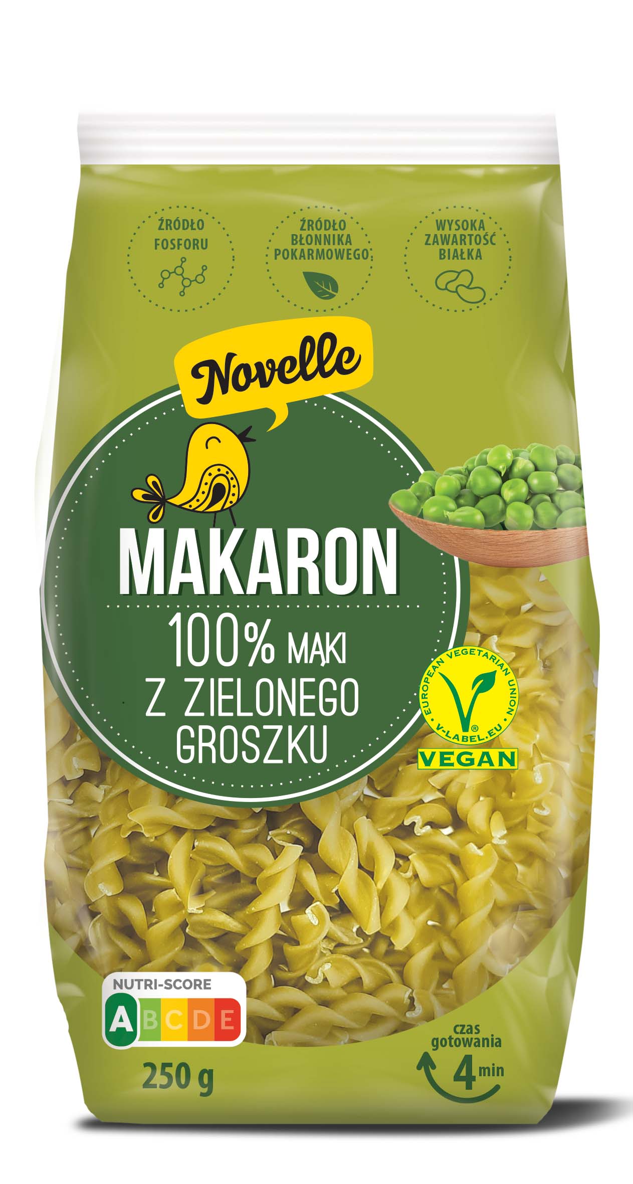 NOVELLE Makaron warzywny (z zielonego groszku) - świderki frisco.pl