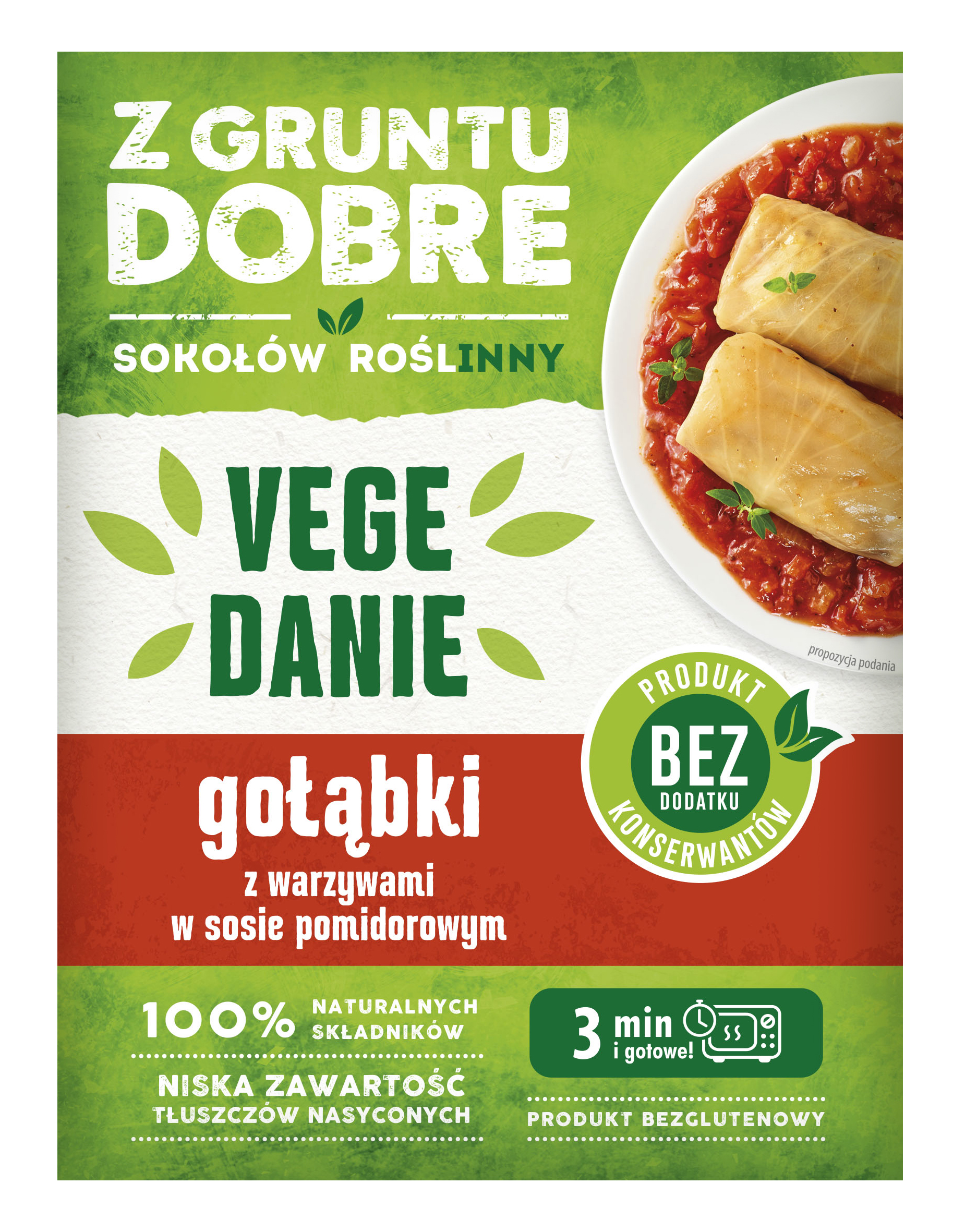 Z GRUNTU DOBRE Gołąbki z warzywami w sosie pomidorowym