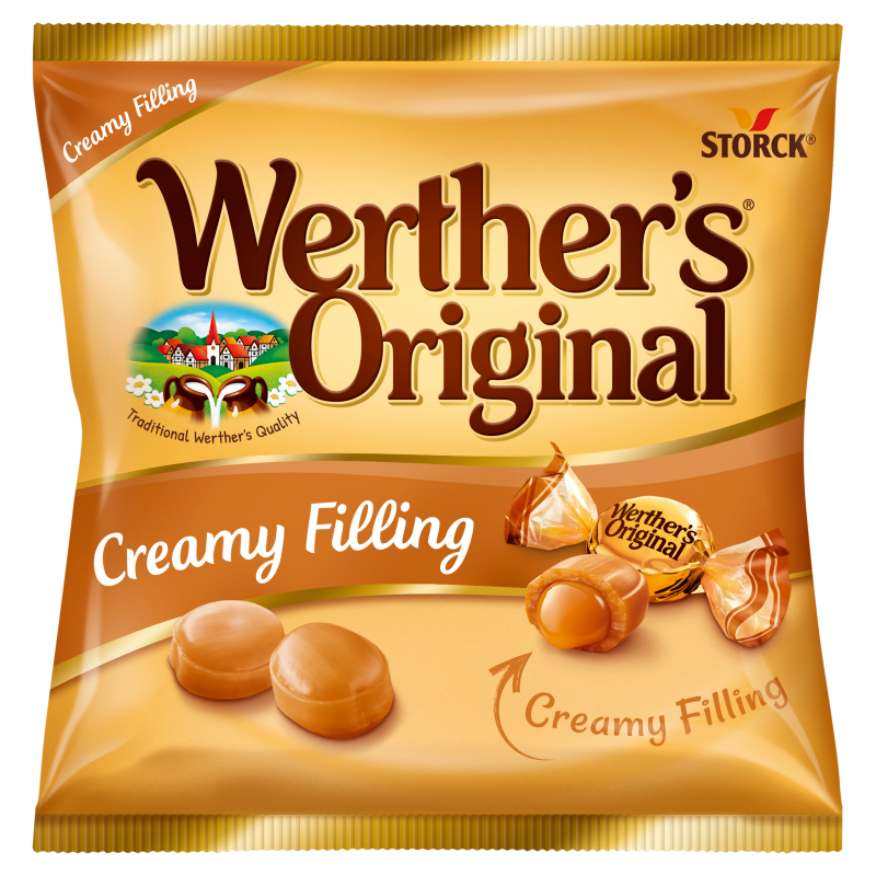 WERTHER'S ORIGINAL Cukierki śmietankowe z nadzieniem karmelowym